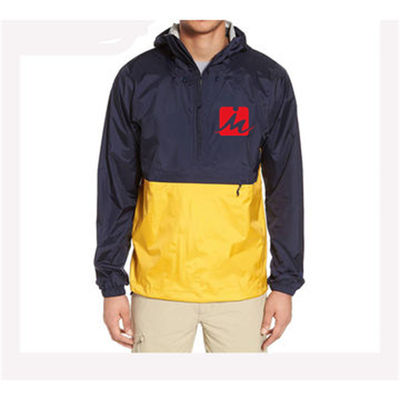 Aangepaste Waterdichte Windjekkerjasjes Autumn Hooded Pullover Windbreaker