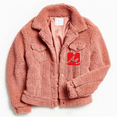 de winter 2 in eigen zak steekt de borst shearling de vrachtwagenchauffeurjasje van vachtsherpa voor mensen