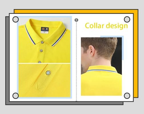 100% polyester van Katoenen Polo Quick Dry Collared Shirts Overhemdenmensen