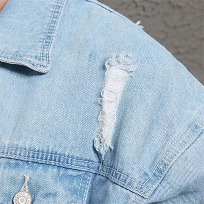 Polyester van het Katoenen van de Jasjesstreetwear Borduurwerkdenim het Toevallige Berijdende Jasje