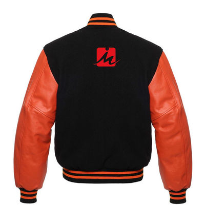 Het in te ademen van de de Jasjesdouane van het Borduurwerkdenim van het de Kokerhonkbal Lange Jasje van Varsity