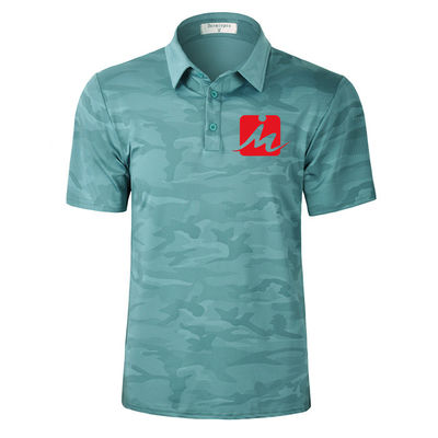 De in te ademen van het Golfoverhemden van de Camouflagezomer van de Vochtigheidswicking T-shirt van het het Golfpolo Sneldrogende