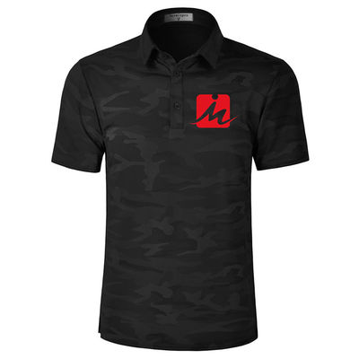 De in te ademen van het Golfoverhemden van de Camouflagezomer van de Vochtigheidswicking T-shirt van het het Golfpolo Sneldrogende