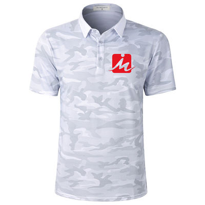 De in te ademen van het Golfoverhemden van de Camouflagezomer van de Vochtigheidswicking T-shirt van het het Golfpolo Sneldrogende