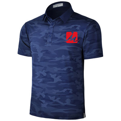 De in te ademen van het Golfoverhemden van de Camouflagezomer van de Vochtigheidswicking T-shirt van het het Golfpolo Sneldrogende