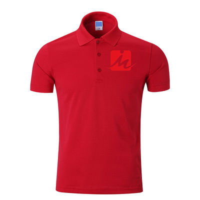 Polo Shirts van 240 GSM In te ademen Polo Shirts 100% Rayonpiqué Geborduurd Katoenen Mensen