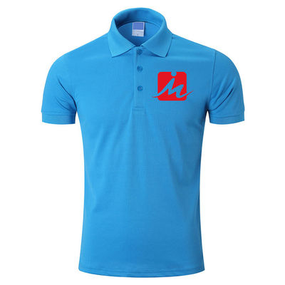 Polo Shirts van 240 GSM In te ademen Polo Shirts 100% Rayonpiqué Geborduurd Katoenen Mensen