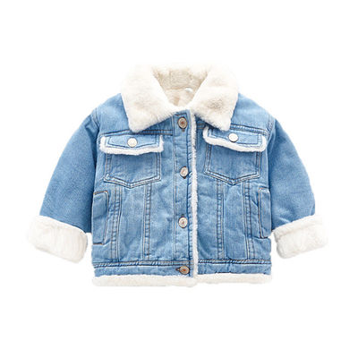 OEM van het Denimjasjes van het douaneborduurwerk het Jasje van het Jonge geitjeoutwear van de Meisjes van Jongens