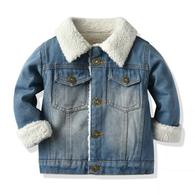 OEM van het Denimjasjes van het douaneborduurwerk het Jasje van het Jonge geitjeoutwear van de Meisjes van Jongens