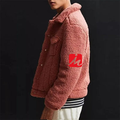 de winter 2 in eigen zak steekt de borst shearling de vrachtwagenchauffeurjasje van vachtsherpa voor mensen