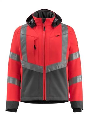 Van de kleuren weerspiegelende kleuren van het mensen softshell jasje de Fluorescente van de jasjes workwear softshell waterdichte jasjes