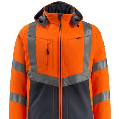 Van de kleuren weerspiegelende kleuren van het mensen softshell jasje de Fluorescente van de jasjes workwear softshell waterdichte jasjes